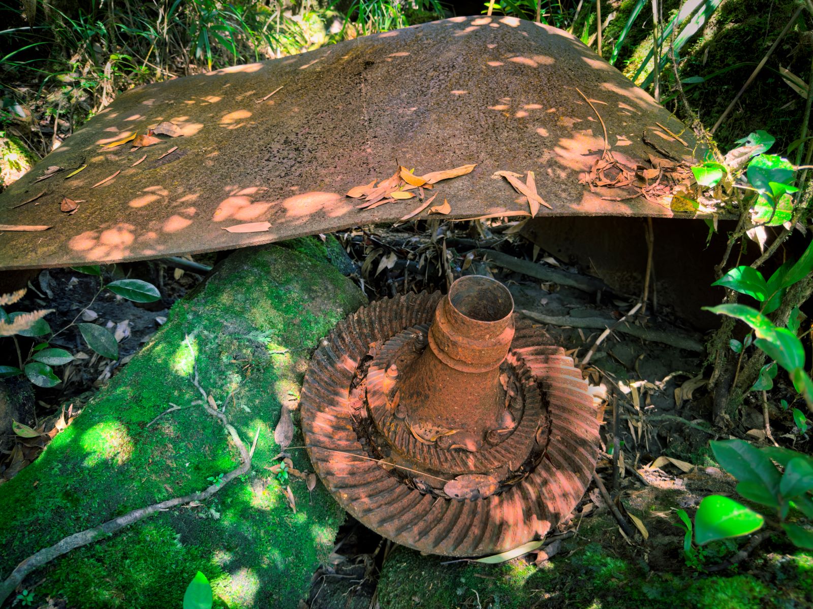 Xác máy bay trực thăng Mỹ trên đỉnh Pa Thiên - Voi Mẹp